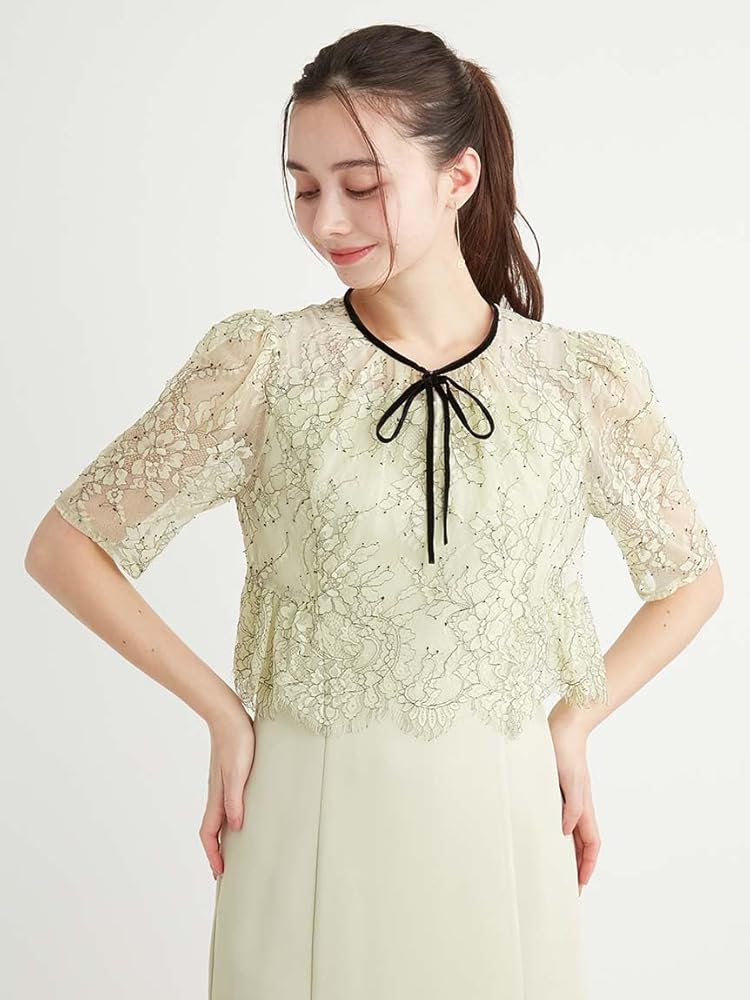 Amazon.co.jp: [セルフォード] レースブラウスセットマーメイドドレス