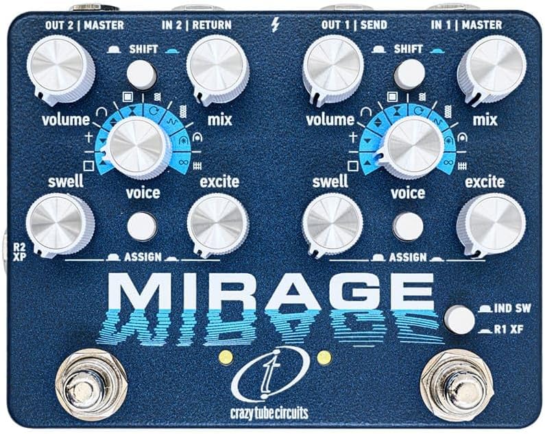 Crazy Tube Circuits Mirage - 独立した2つのリバーブエンジン毎に