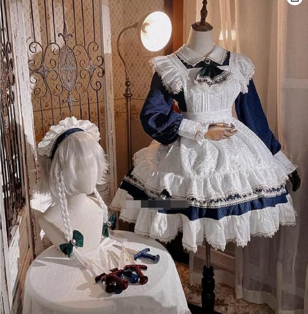 Amazon.co.jp: 十六夜咲夜 コスプレ衣装/(ウィッグ 靴別売り)/ (M, 男