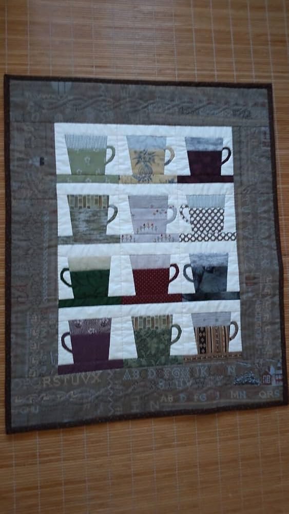 Amazon.co.jp: コーヒーカップ パッチワークキルト タペストリー