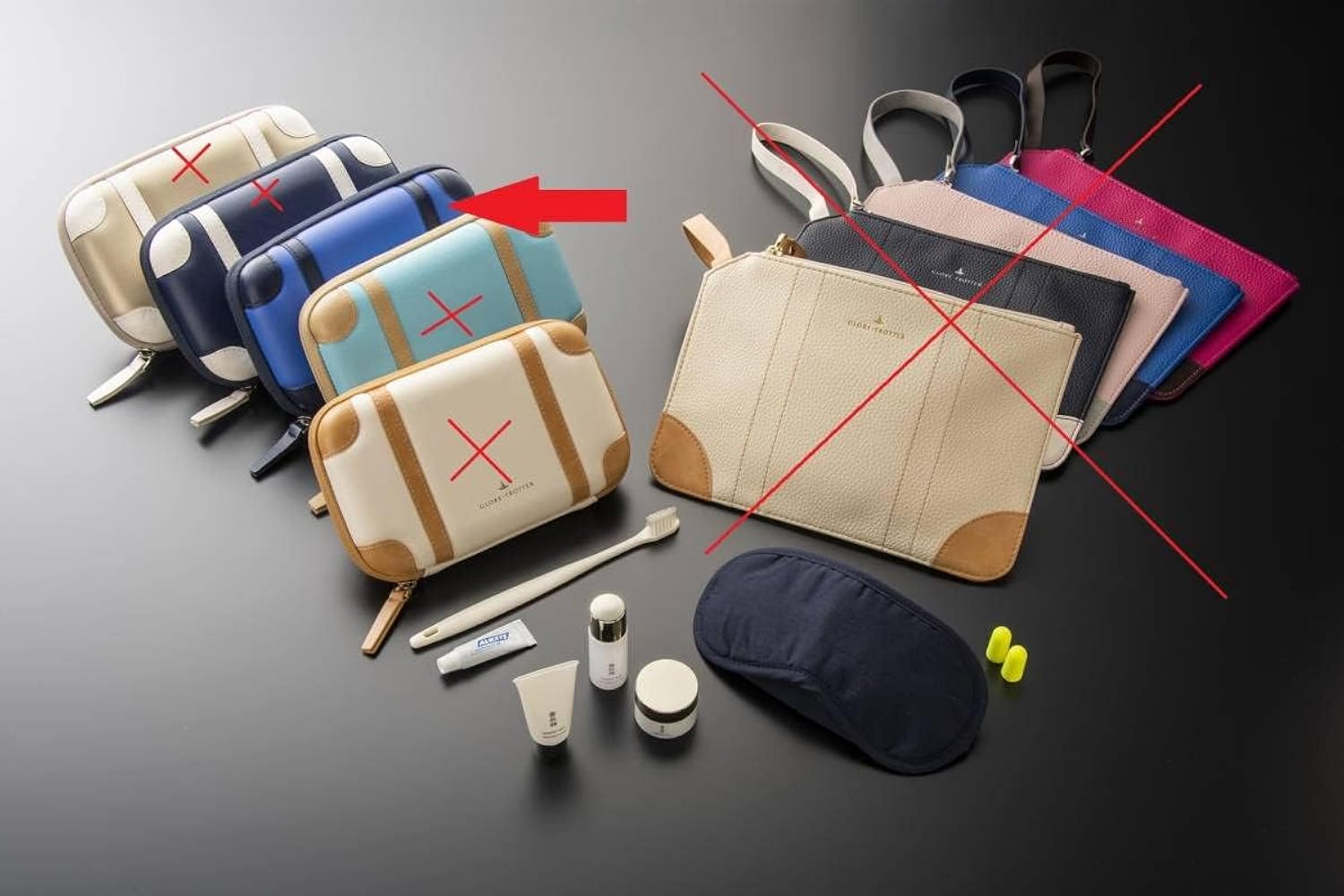 Amazon.co.jp: ANA グローブトロッター アメニティ ケース ネイビー