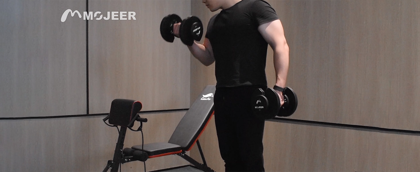 Amazon | MOJEER ダンベル 可変式 12kg 2個セット アジャスタブル