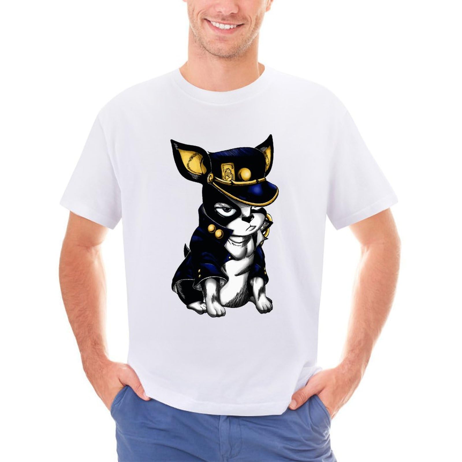 Amazon.co.jp: Tシャツ メンズ ジョジョの奇妙な冒険 イギー 半袖