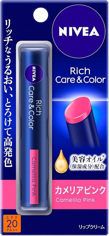Amazon.co.jp: ニベア リッチケア&カラーリップ カメリアピンク リップ