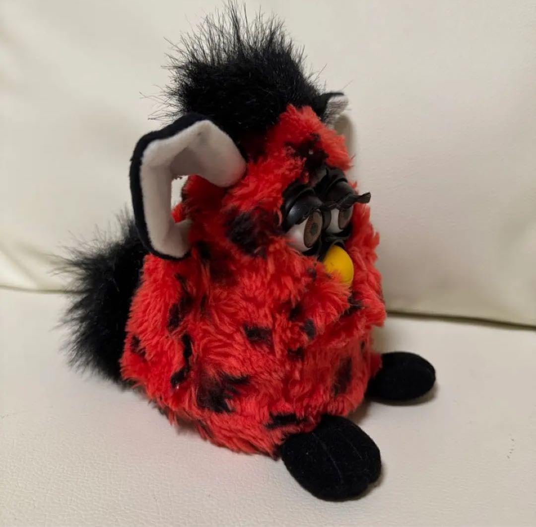 Amazon.co.jp: 1999年 初代ファービー レア 赤×黒 ドット レッド