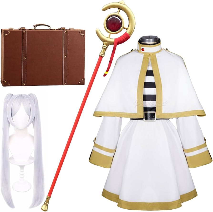 Amazon.co.jp: Plazhen 葬送のフリーレン コスプレ 衣装 ウィッグ 道具
