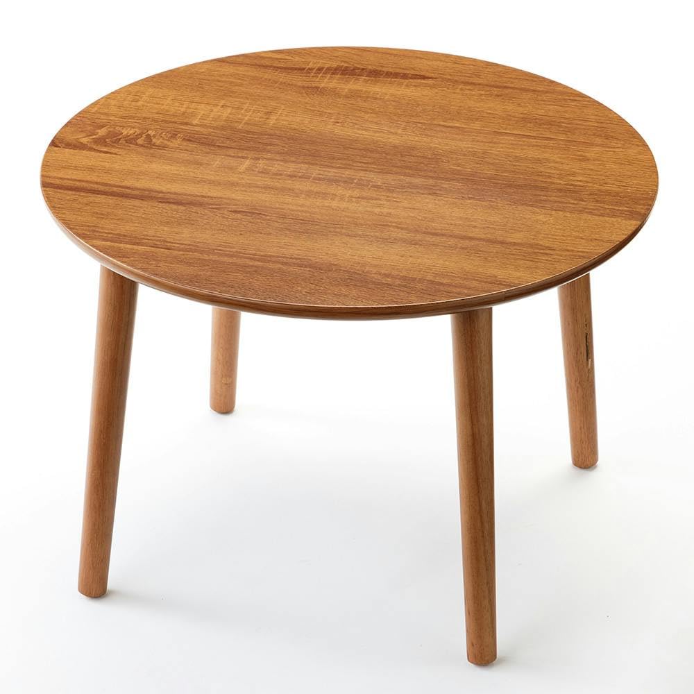 Amazon｜カインズ(CAINZ) 円形テーブル チェリーオーク 60｜座卓