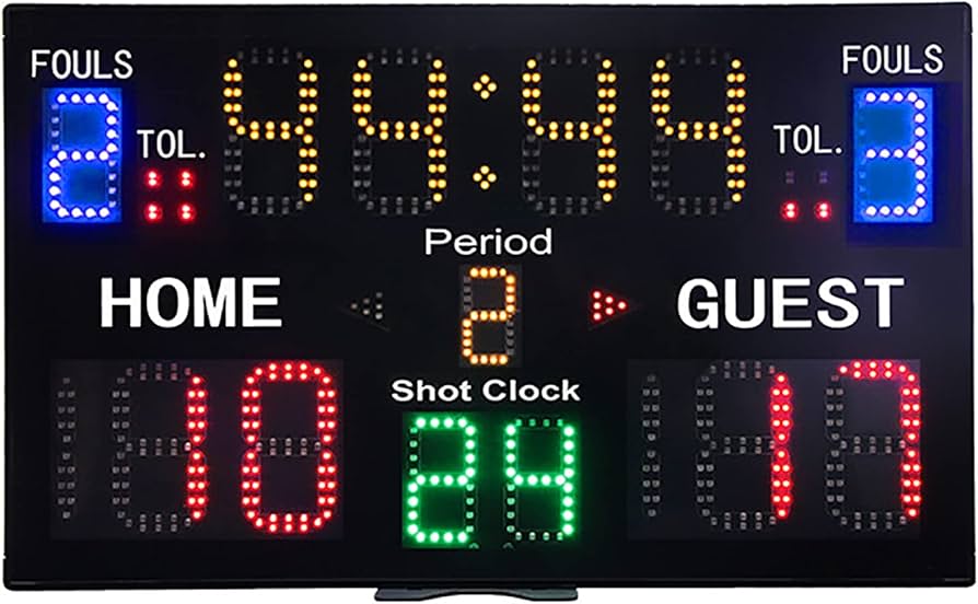 Amazon.co.jp: 電子バスケットボールスコアボード、15桁デジタル