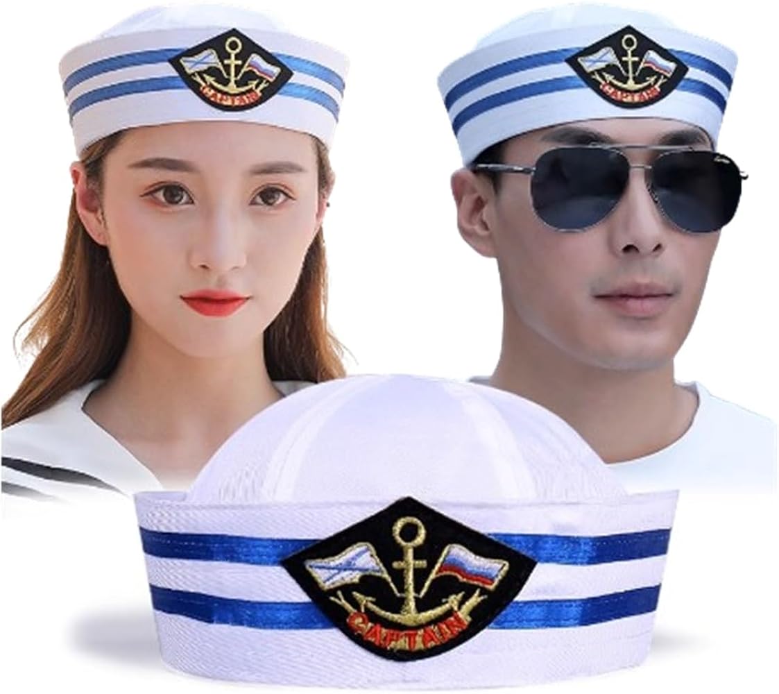 Amazon.co.jp: [happykoko] 水兵 帽子 レディース メンズ 海軍