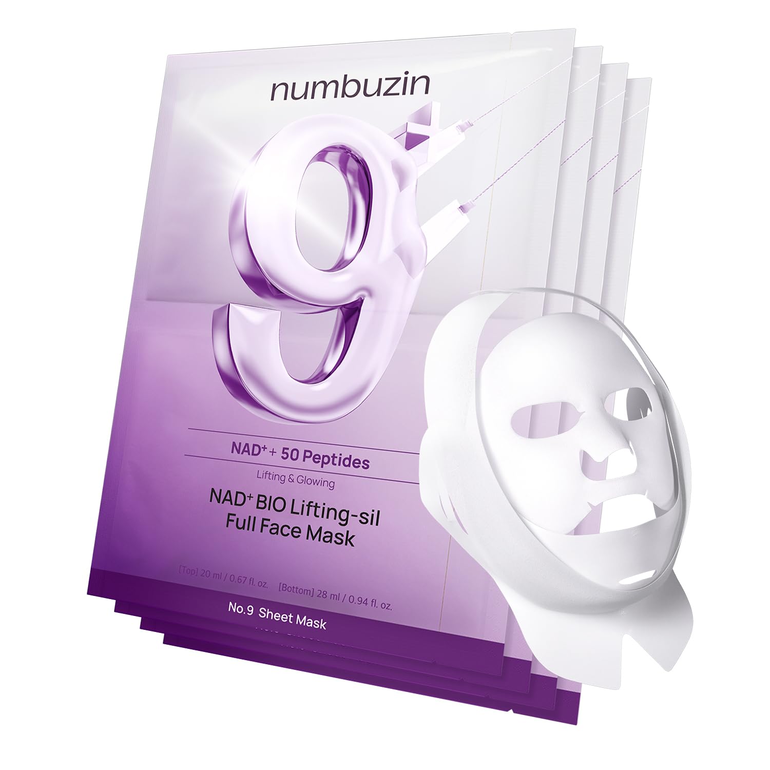 Amazon.com : numbuzin No.9+ NAD+ BIO Lifting Full Face Mask