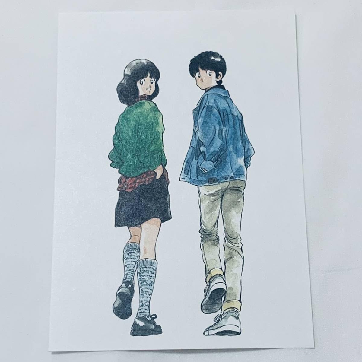 Amazon.co.jp: レア あだち充 タッチ ミニ複製原画 上杉達也 浅倉南