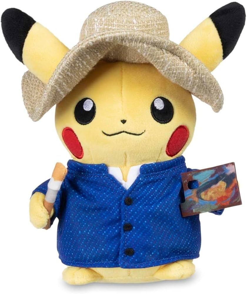 Amazon.co.jp: ポケモンセンター × ゴッホ美術館:ピカチュウぬいぐるみ