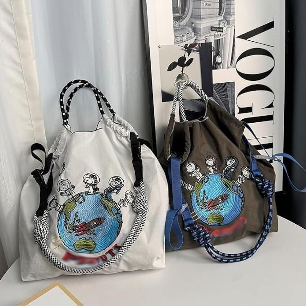 Amazon | [Franc] ボールアンドチェーン バッグ 刺繍 スヌーピー エコ