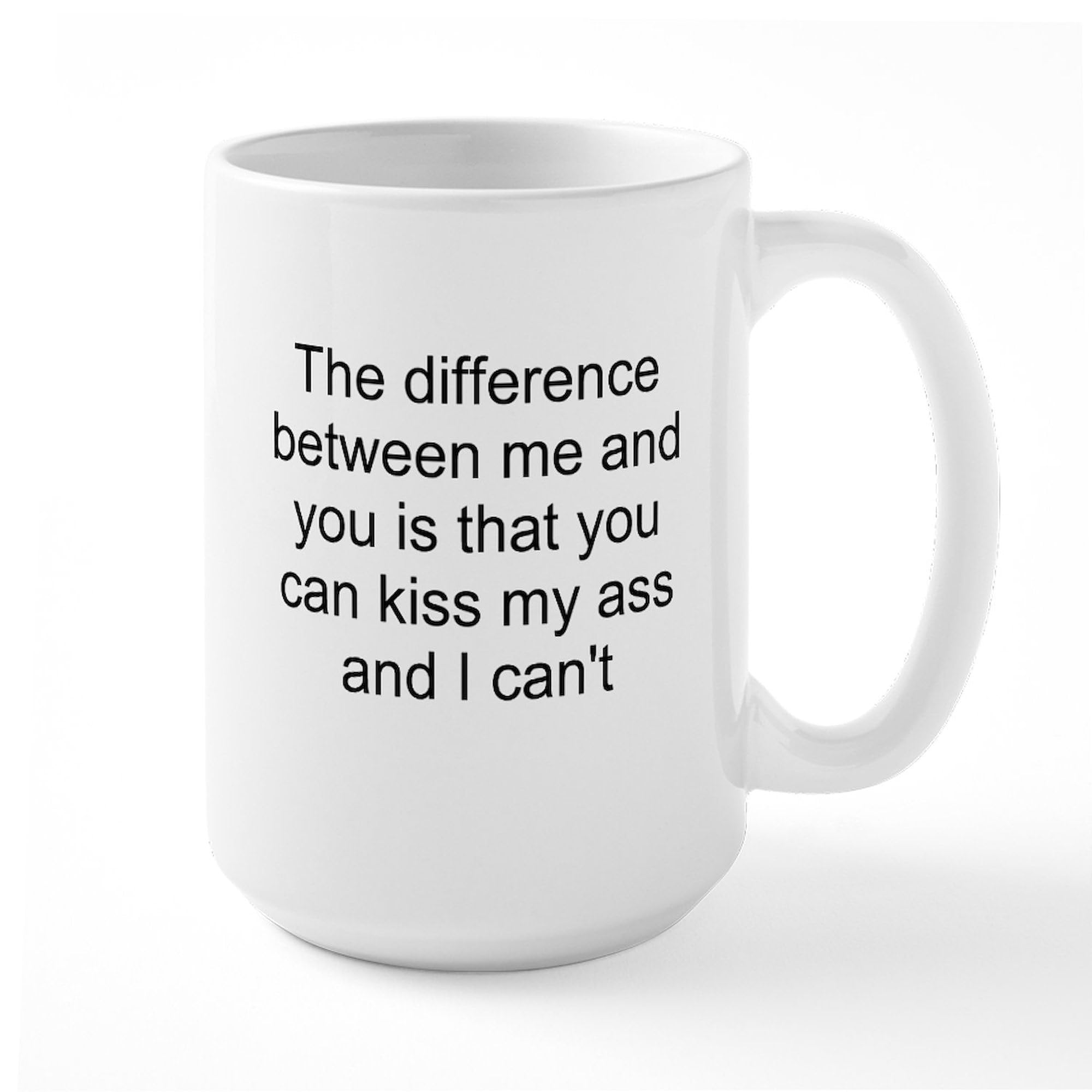 Amazon.com | CafePress Kiss My Ass Large Mug 15 oz (444 ml