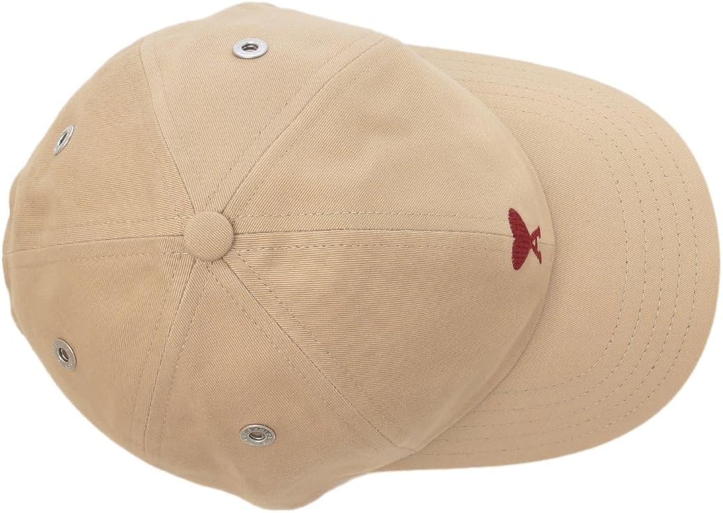 Amazon | [アミパリス] 帽子 エンブロイダリー キャップ ベージュ