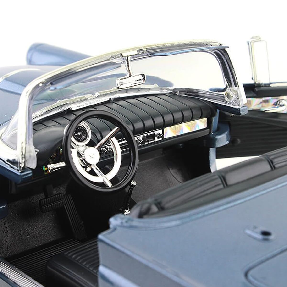 1957 Ford Thunderbird 1:18 Yat Ming Azul | Amazon.com.br