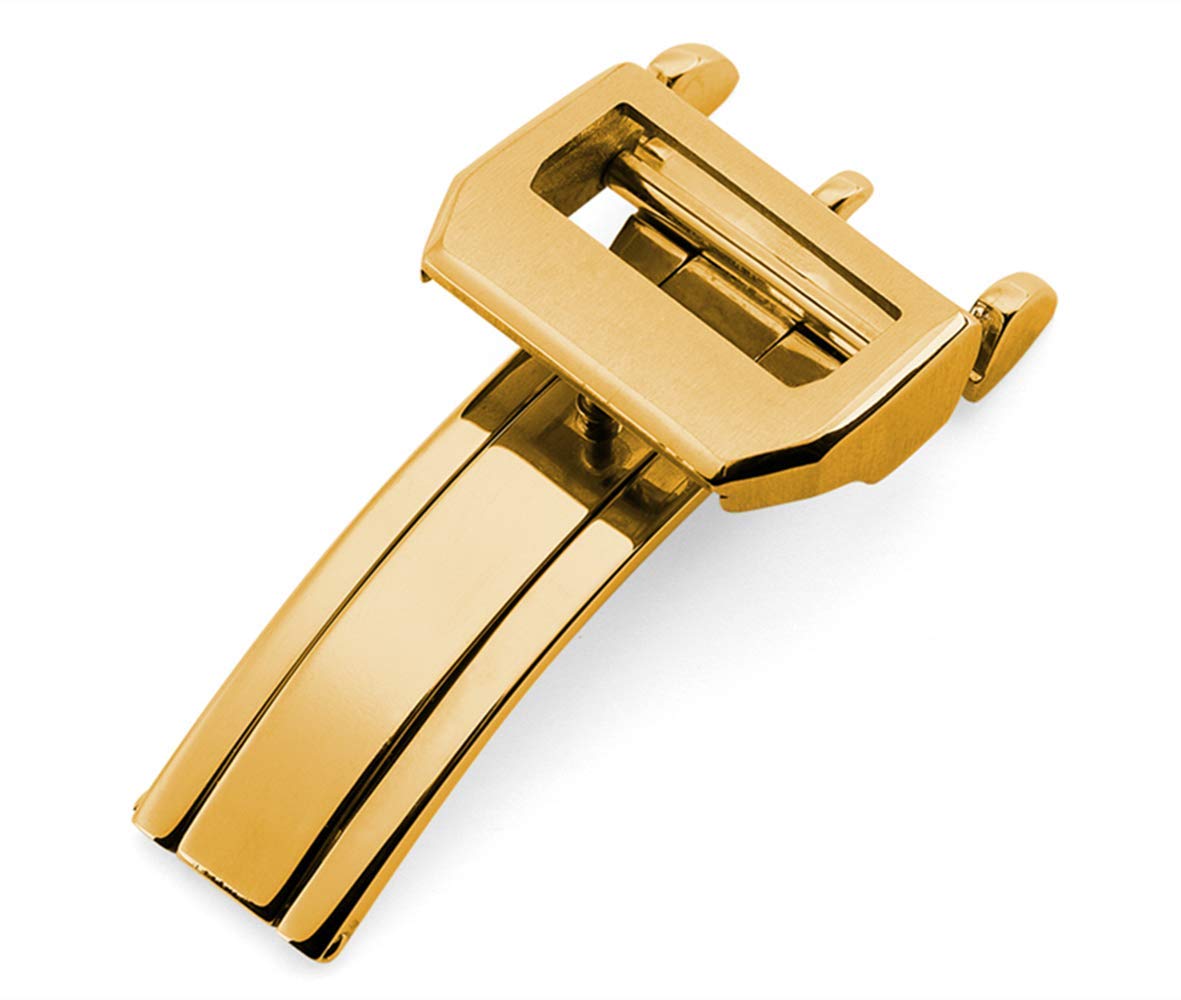 Amazon.co.jp: [Nywing] 18mm IWC尾錠 Dバックル スチール腕時計