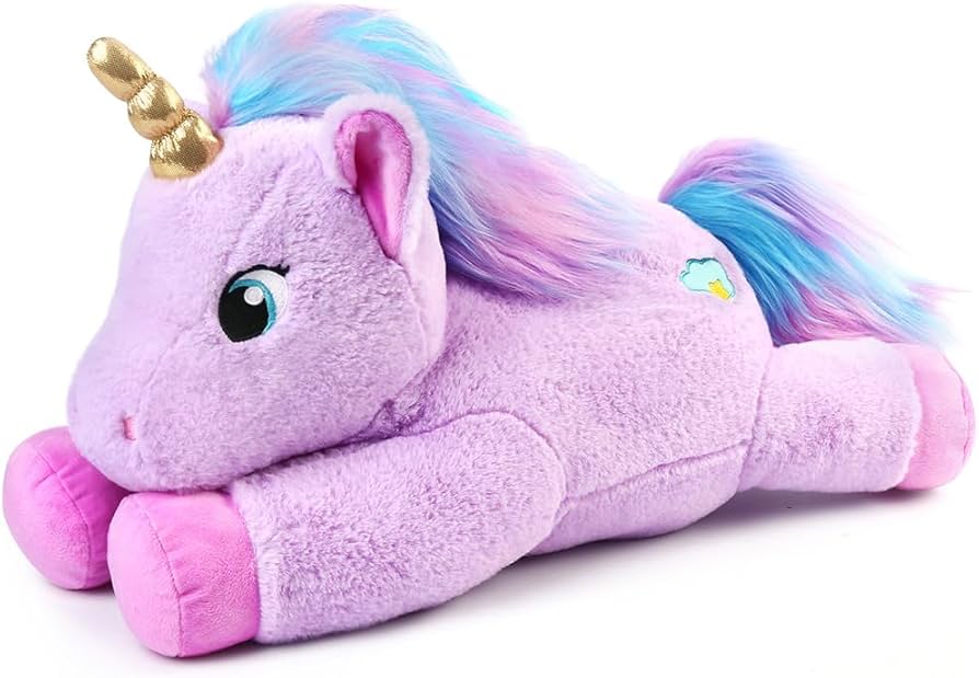 Amazon.co.jp: BenBen ユニコーンぬいぐるみ L 18インチ パープル