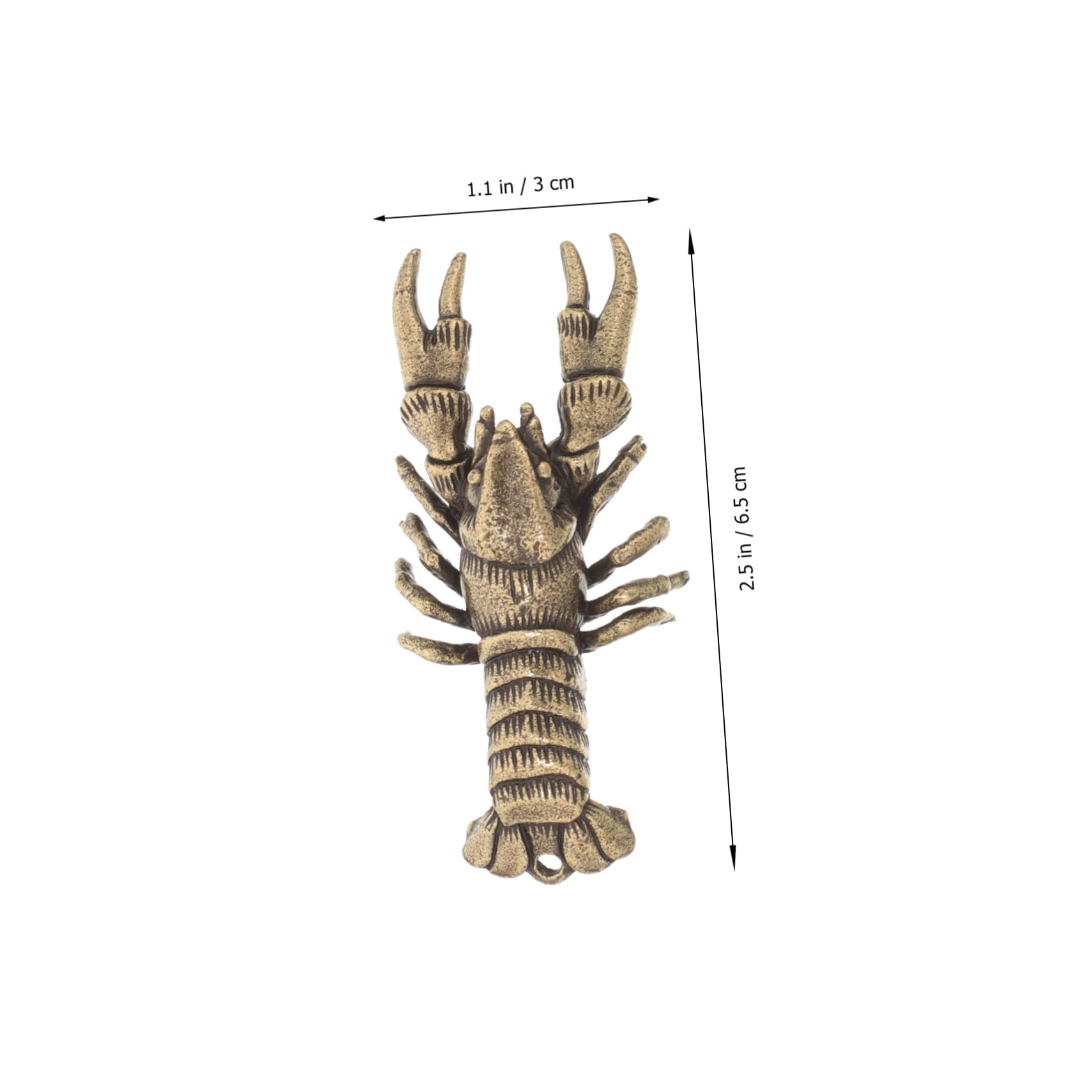 Amazon.co.jp: Gadpiparty レトロスルのリアルな小龍虾置物 アロイ製