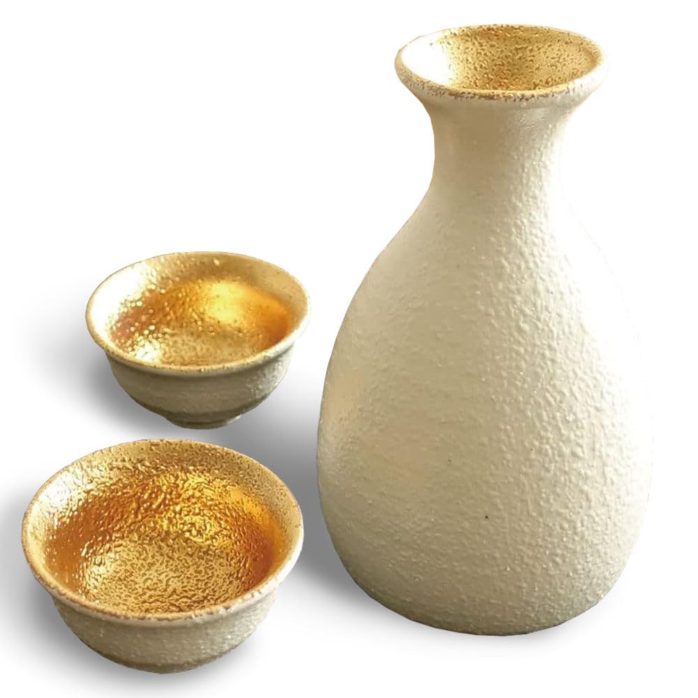 Amazon.co.jp: 酒器セット おしゃれ 徳利 おちょこ セット 美濃焼 白釉
