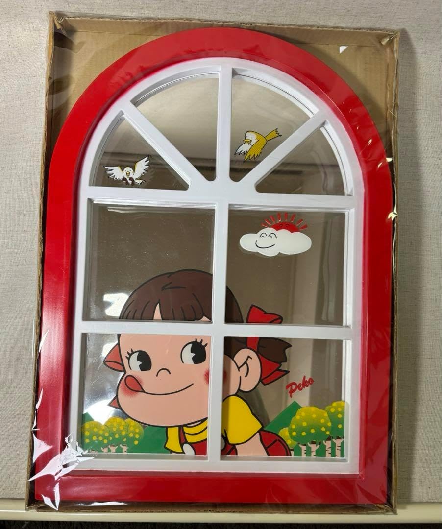 ペコちゃん 窓型デコレーション鏡 ペコちゃん 窓枠型 鏡