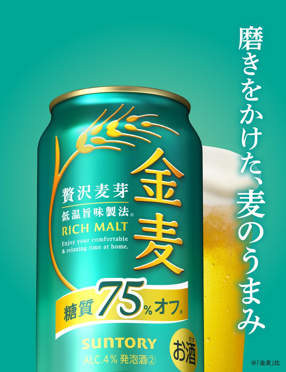 Amazon.co.jp: Suntory 金麦 糖質75%オフ 350ml 6本 [ サントリー