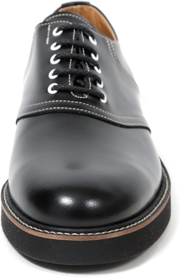 Amazon | [ハルタ] サドルシューズ レースアップ 本革 3E メンズ 8014