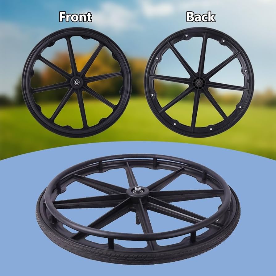 Amazon.co.jp: 1ペア 車椅子用ホイール 輪直径24インチ 車椅子