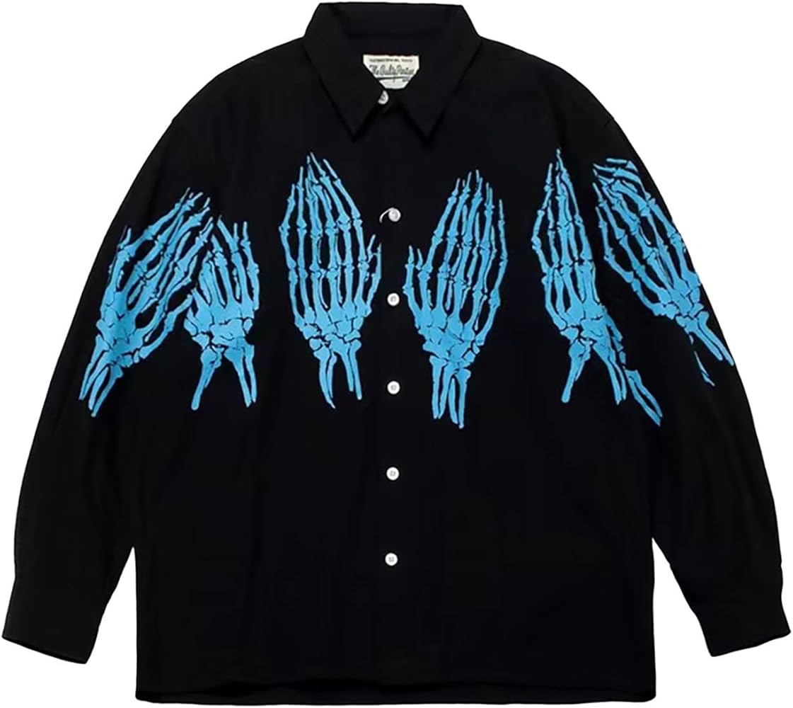 Amazon.co.jp: [WAYWOC] WACKO MARIA ワコマリア シャツ 長袖 メンズ