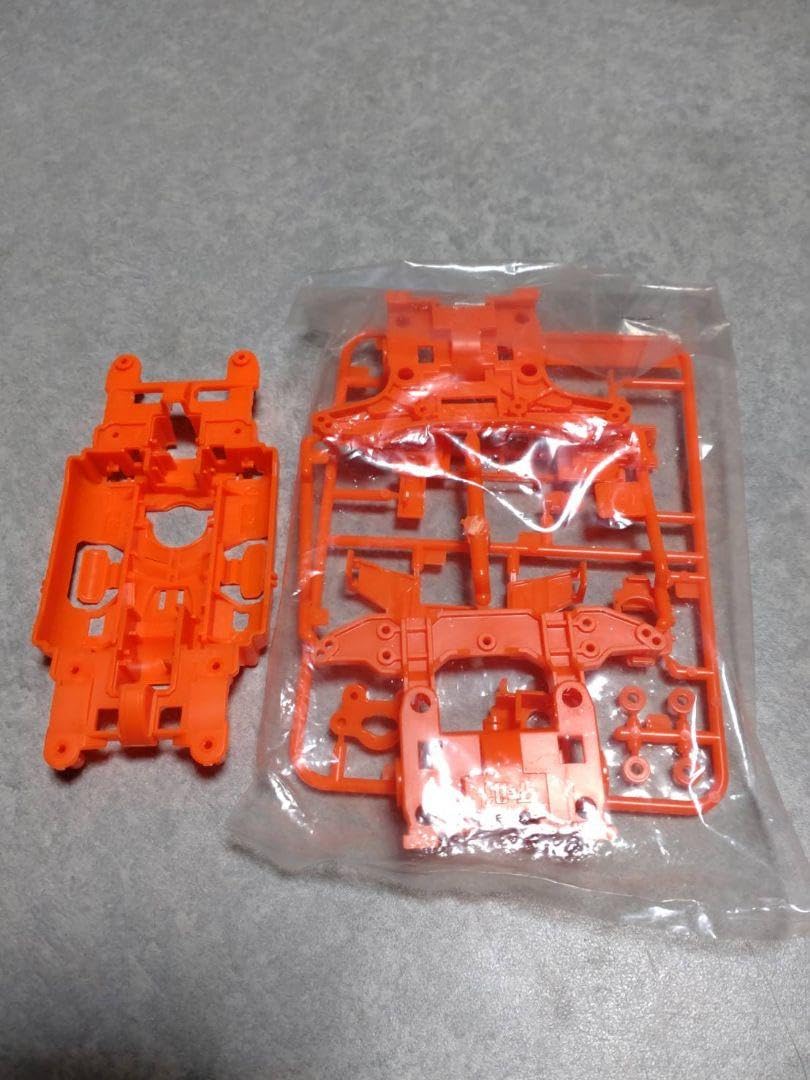 Amazon | ミニ四駆 蛍光オレンジ MSシャーシセット 通販