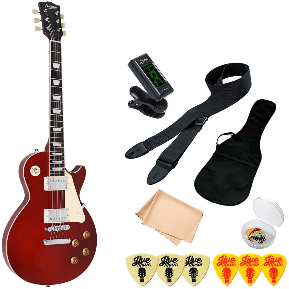 Amazon | エレキギター 初心者セット 7点 PhotoGenic LP260 ワイン
