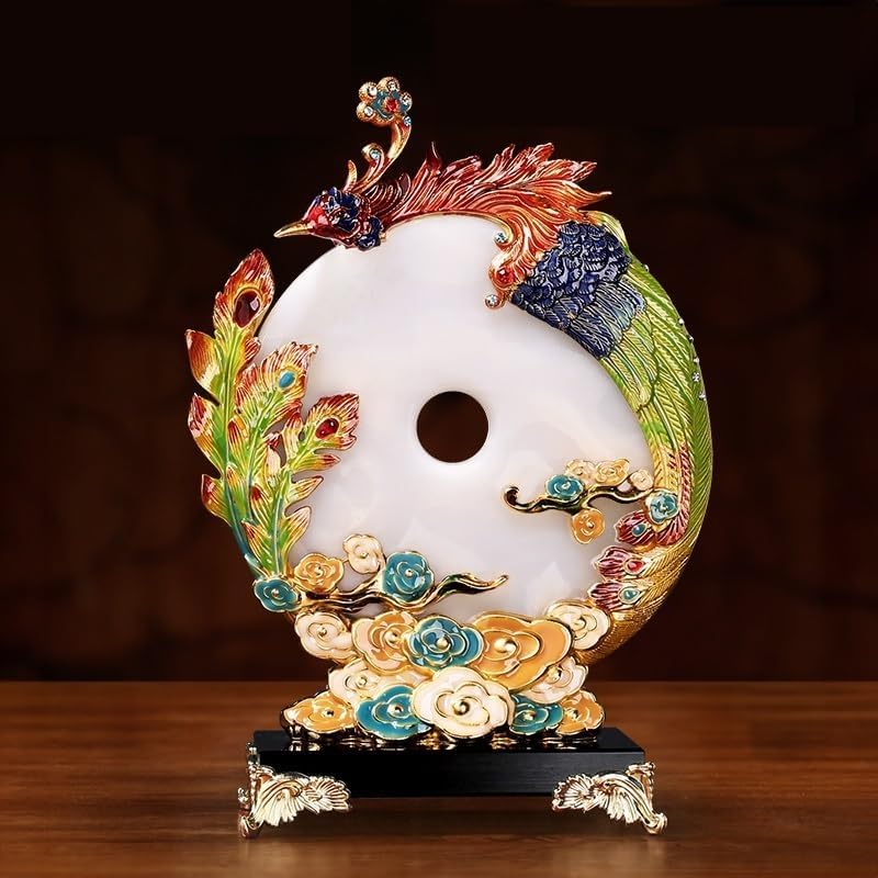 Amazon.co.jp: 鳳凰の置物 【改運】 朱雀 火の鳥 鳳凰 四霊 霊鳥 風水