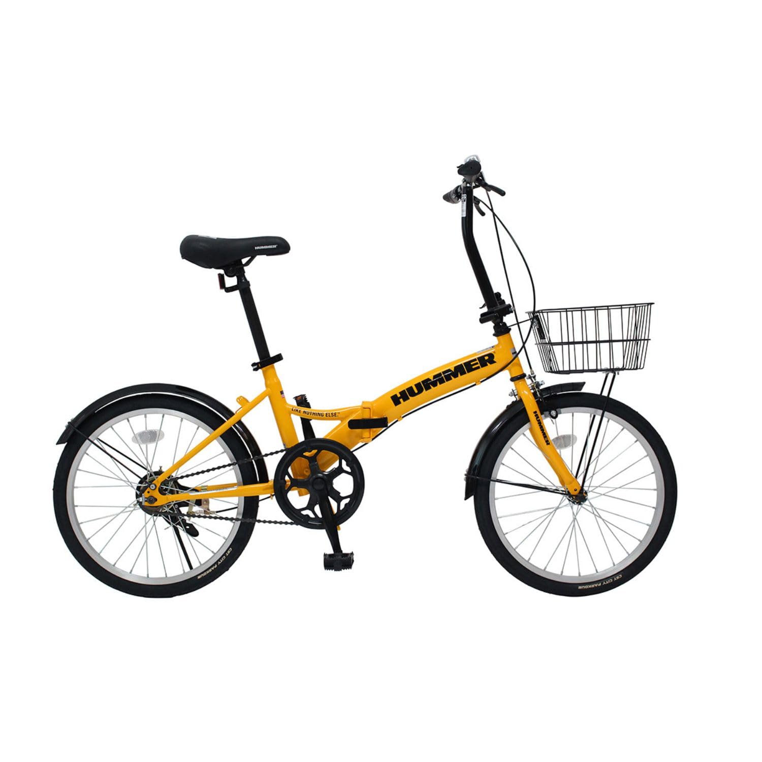 Amazon | HUMMER ノーパンク20インチ折畳自転車YE | 岸田産業