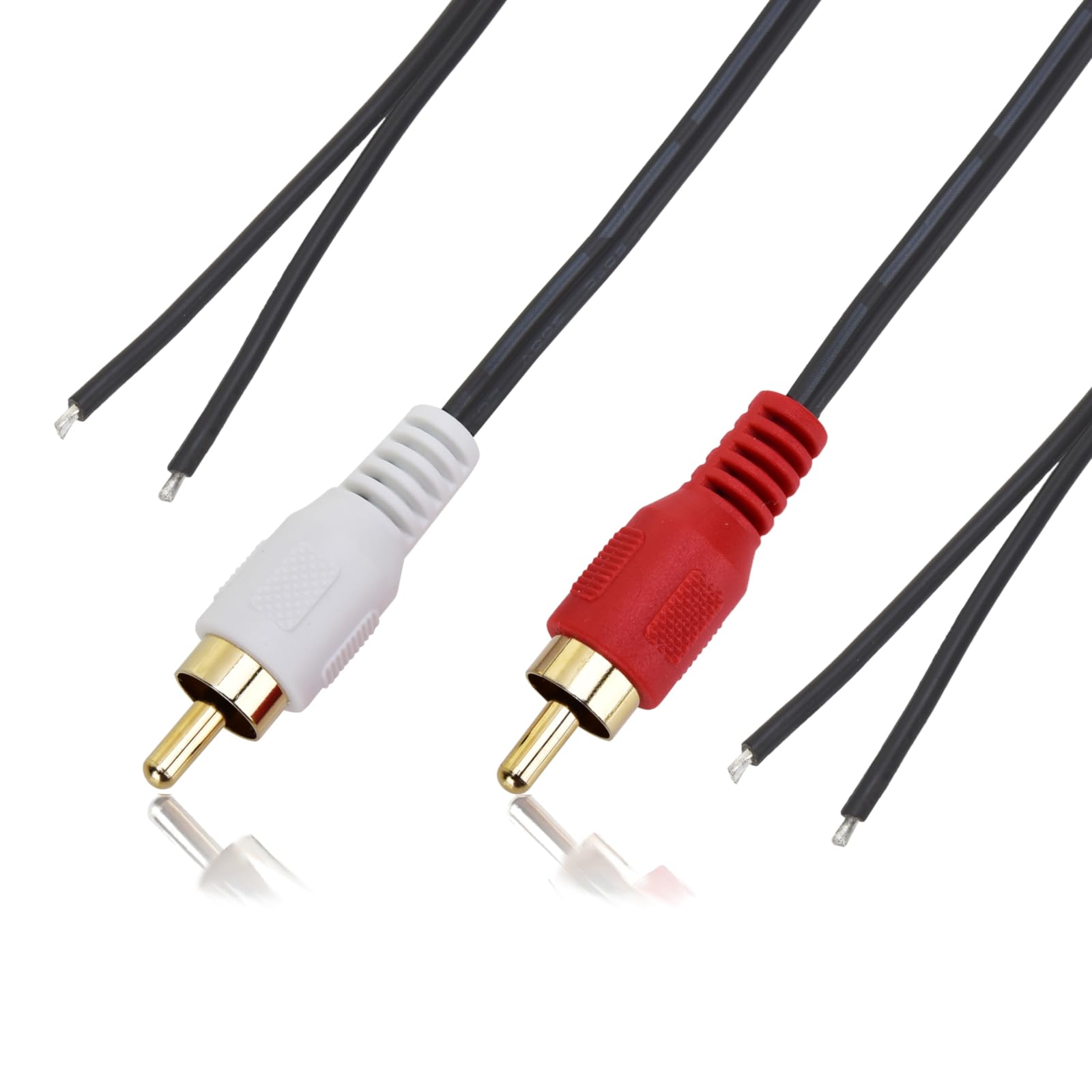 Amazon | スピーカーケーブル ピンプラグ-先バラ 1.5m×2本 (1.5M