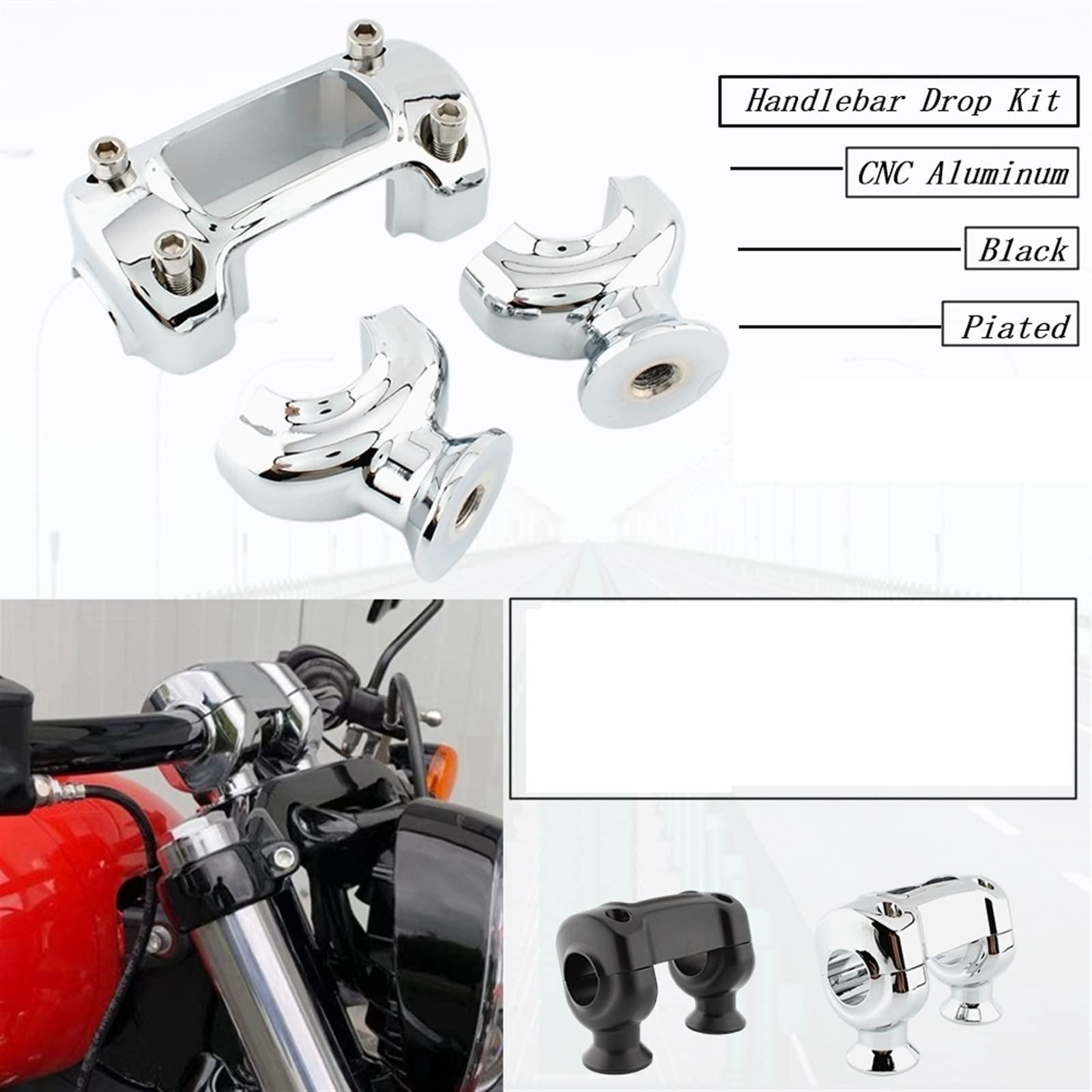 Amazon.co.jp: ハンドルポスト バイク ハーレー用 ダイナ用 ファット