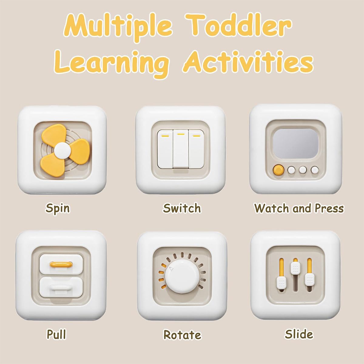 Amazon | キューブそわそわおもちゃ 6面 12〜18ヶ月の赤ちゃん向け