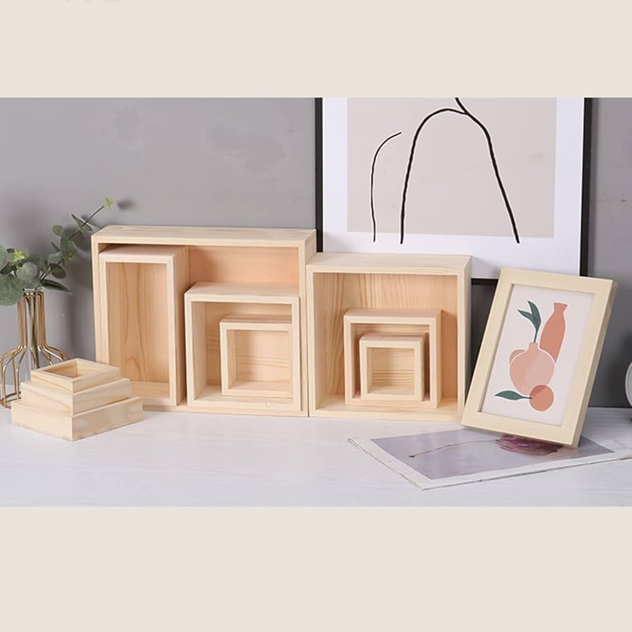 Amazon｜MJKQ9 収納ボックス 木製 木箱 収納ボックス ナチュラル