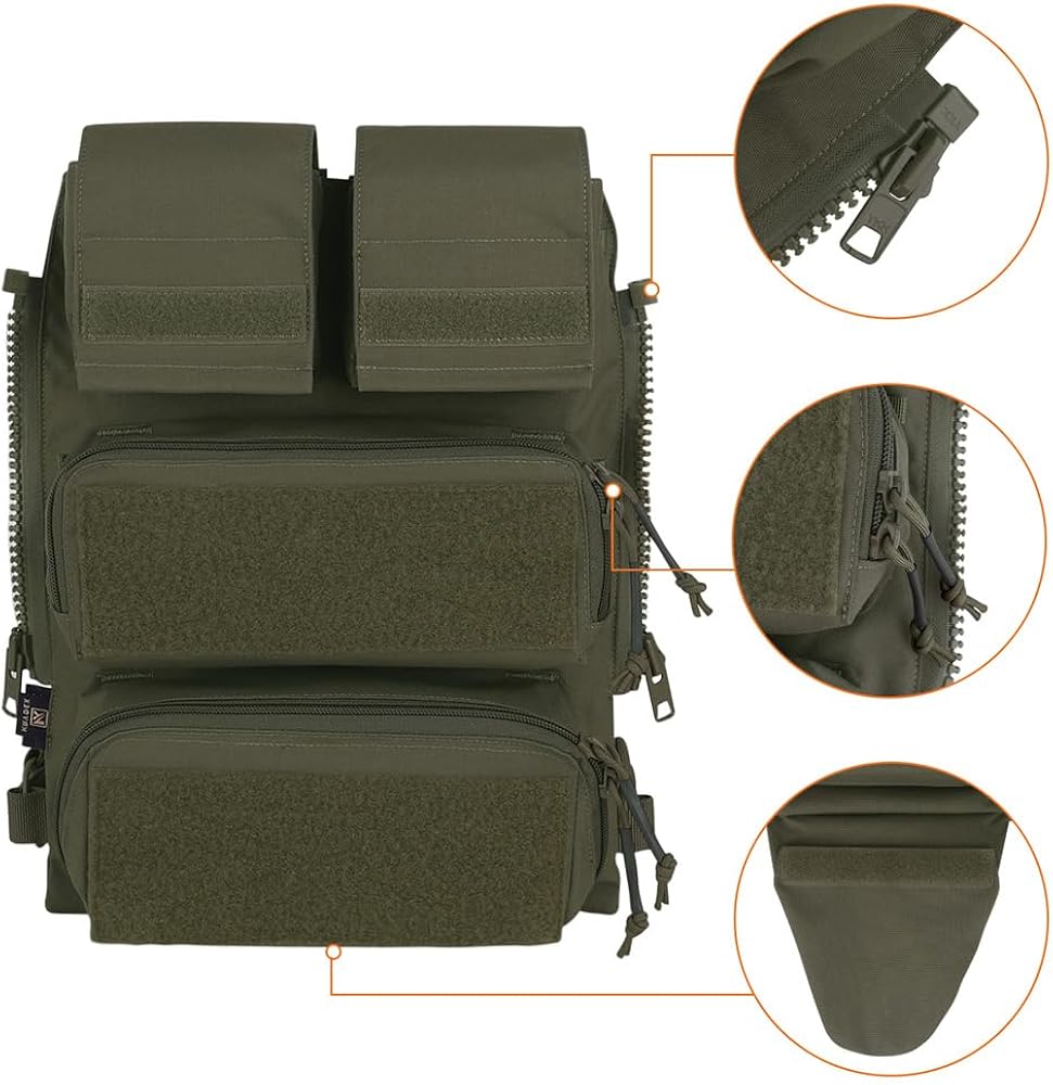 Amazon.com: KRYDEX Tactical Modular Zip On Backpack for Vest JPC2