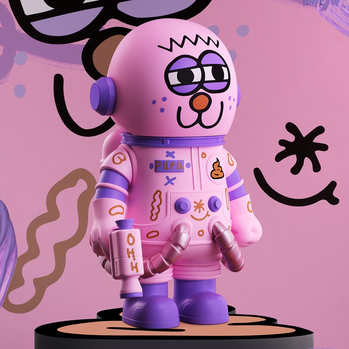 Amazon | POP MART MEGA SPACE MOLLY 400% JON BURGERMAN SPACE CADETS