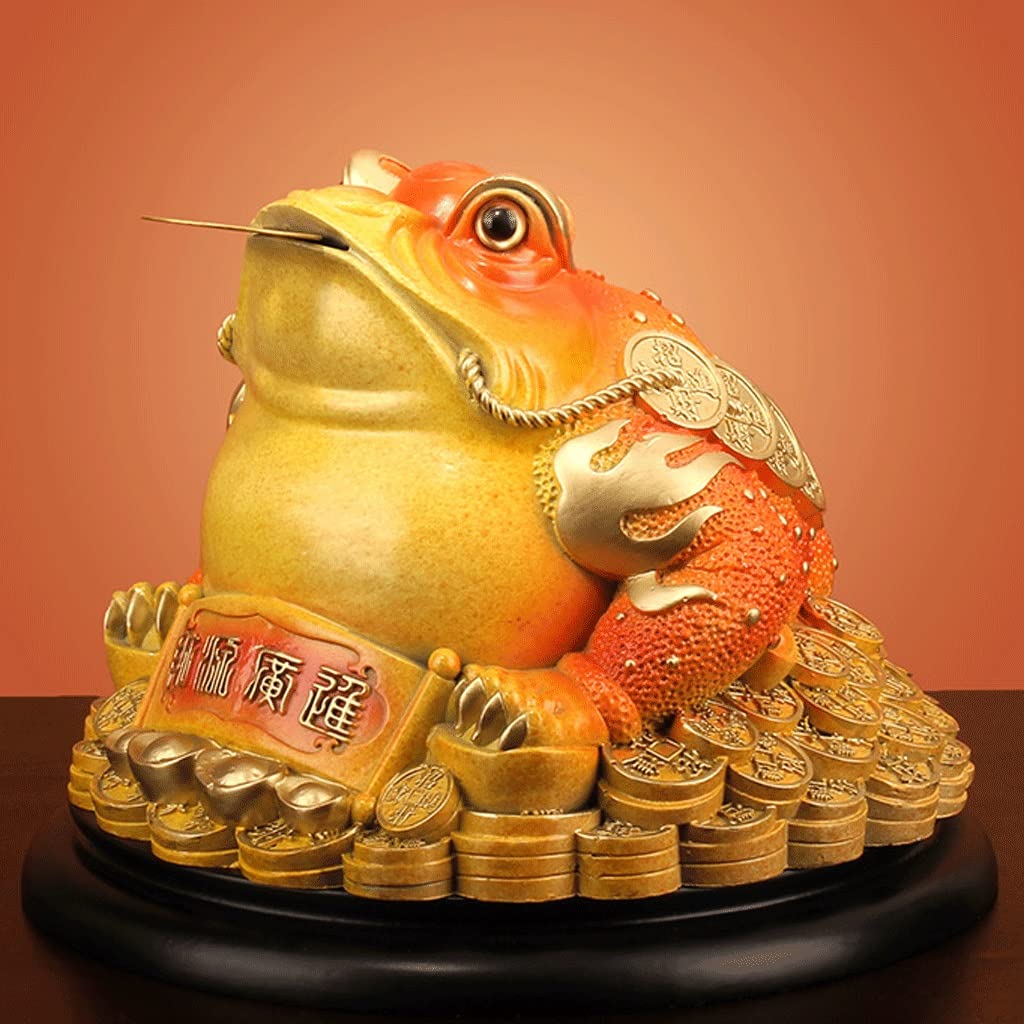 Amazon.co.jp: LLLY 工芸品 置物「富と繁栄」 銅金蝦蟇 置物 純銅 三本