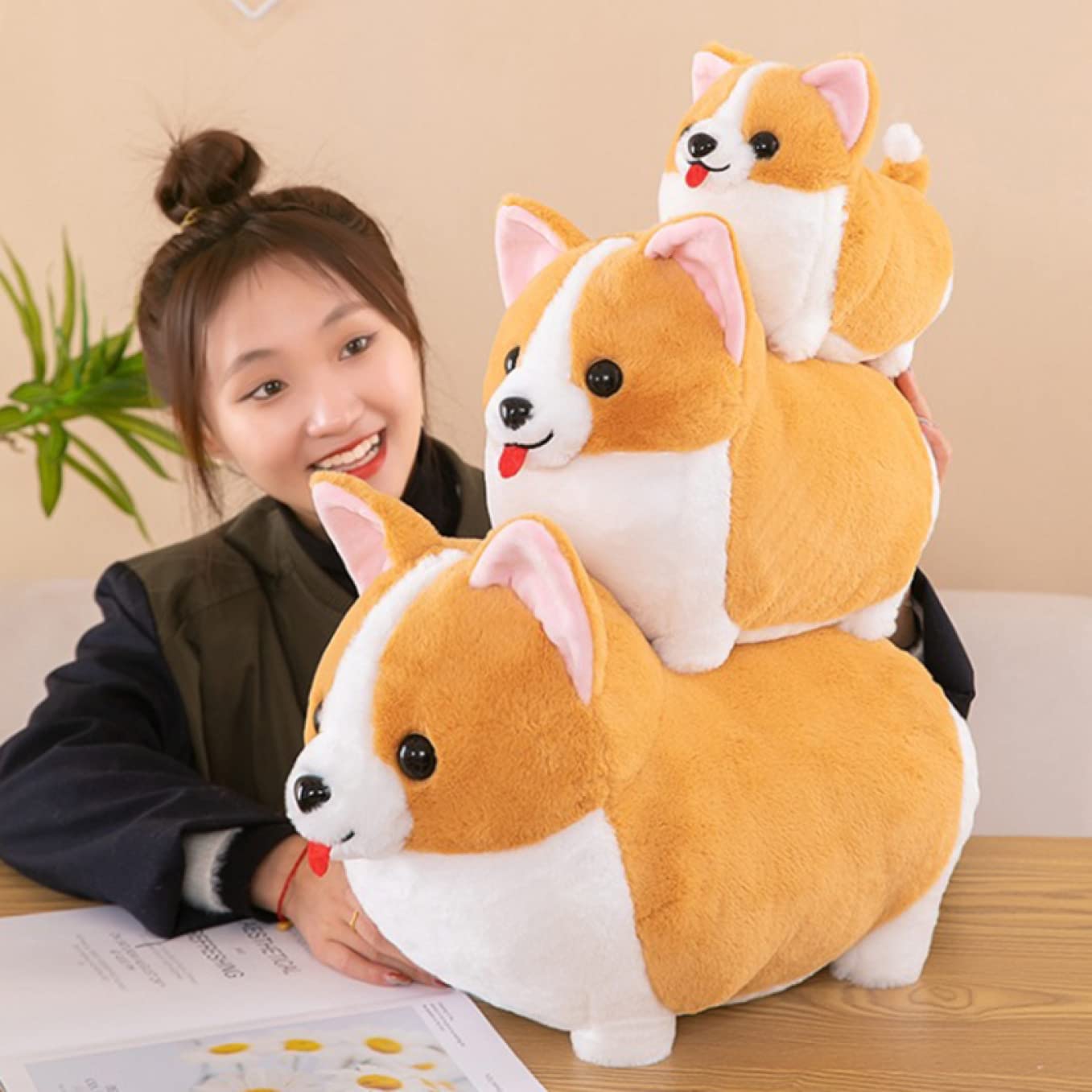 Amazon｜[LSDZW] 抱き枕 ぬいぐるみ 特大 大きい かわいい ブラウン