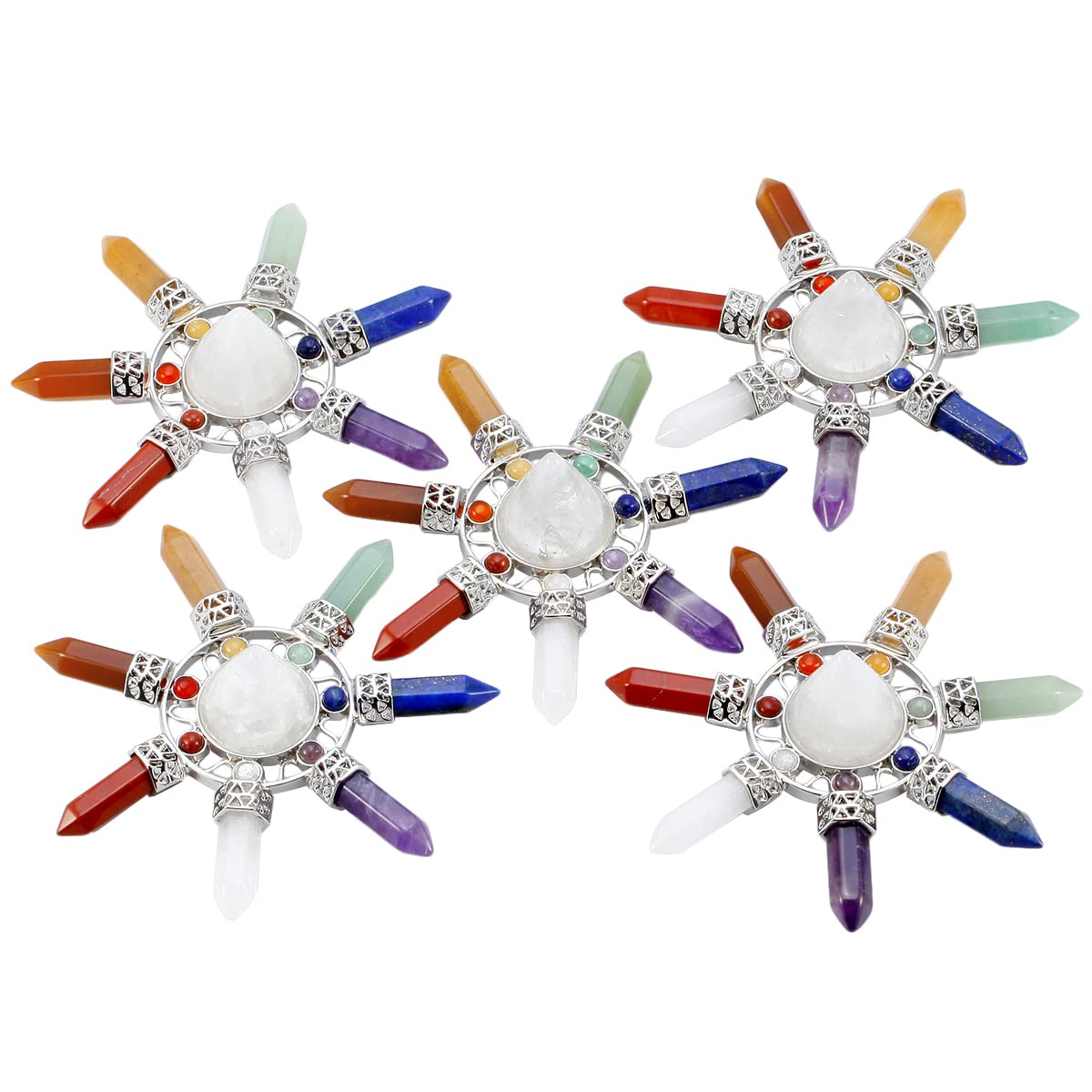 Amazon.co.jp: mookaitedecor 7チャクラクォーツエネルギー発電機