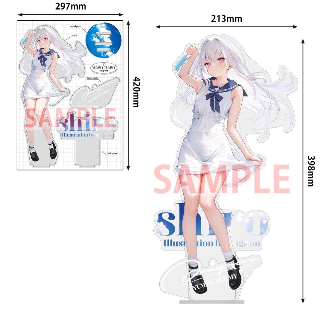Amazon.co.jp: mignon画集「YUMMY TUMMY」 A3超でかアクリルスタンド