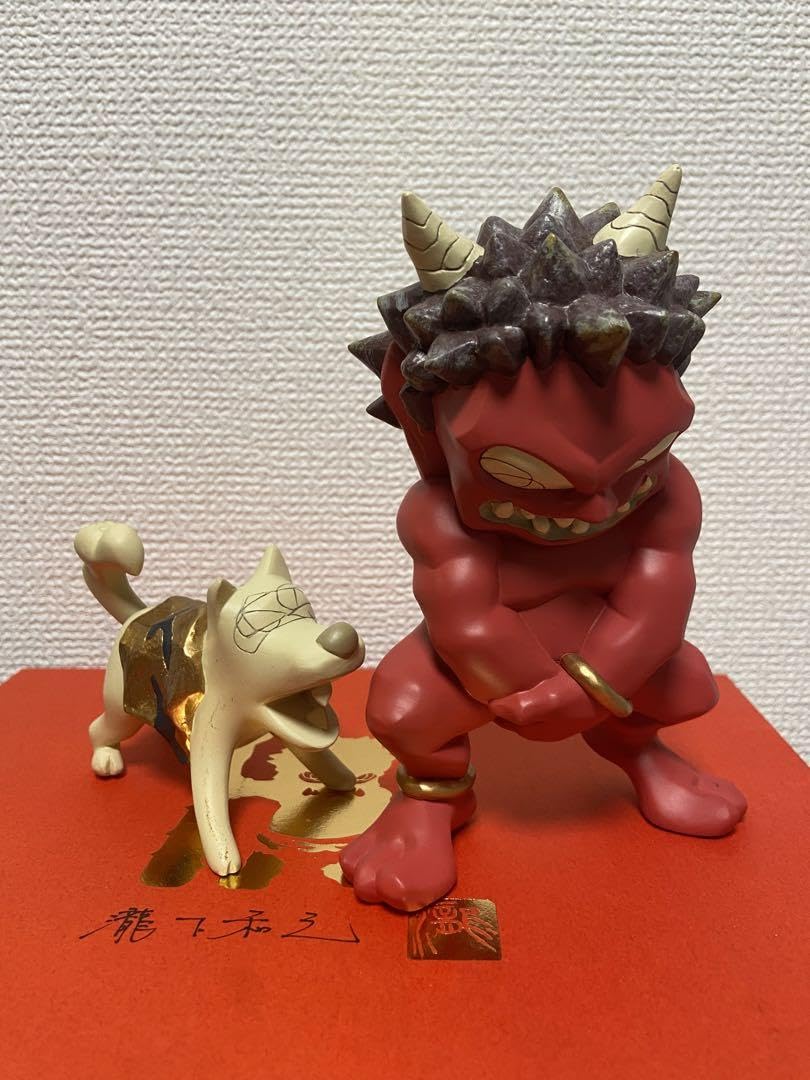Amazon.co.jp: 真作 瀧下和之「赤鬼」 フィギュア 限定350体 犬と鬼