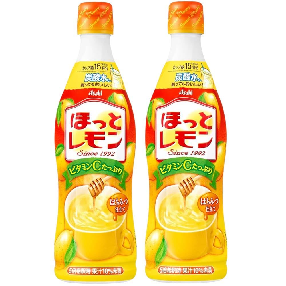 Amazon.co.jp: 【2本】ホットレモン 470ml アサヒ飲料 希釈 原液