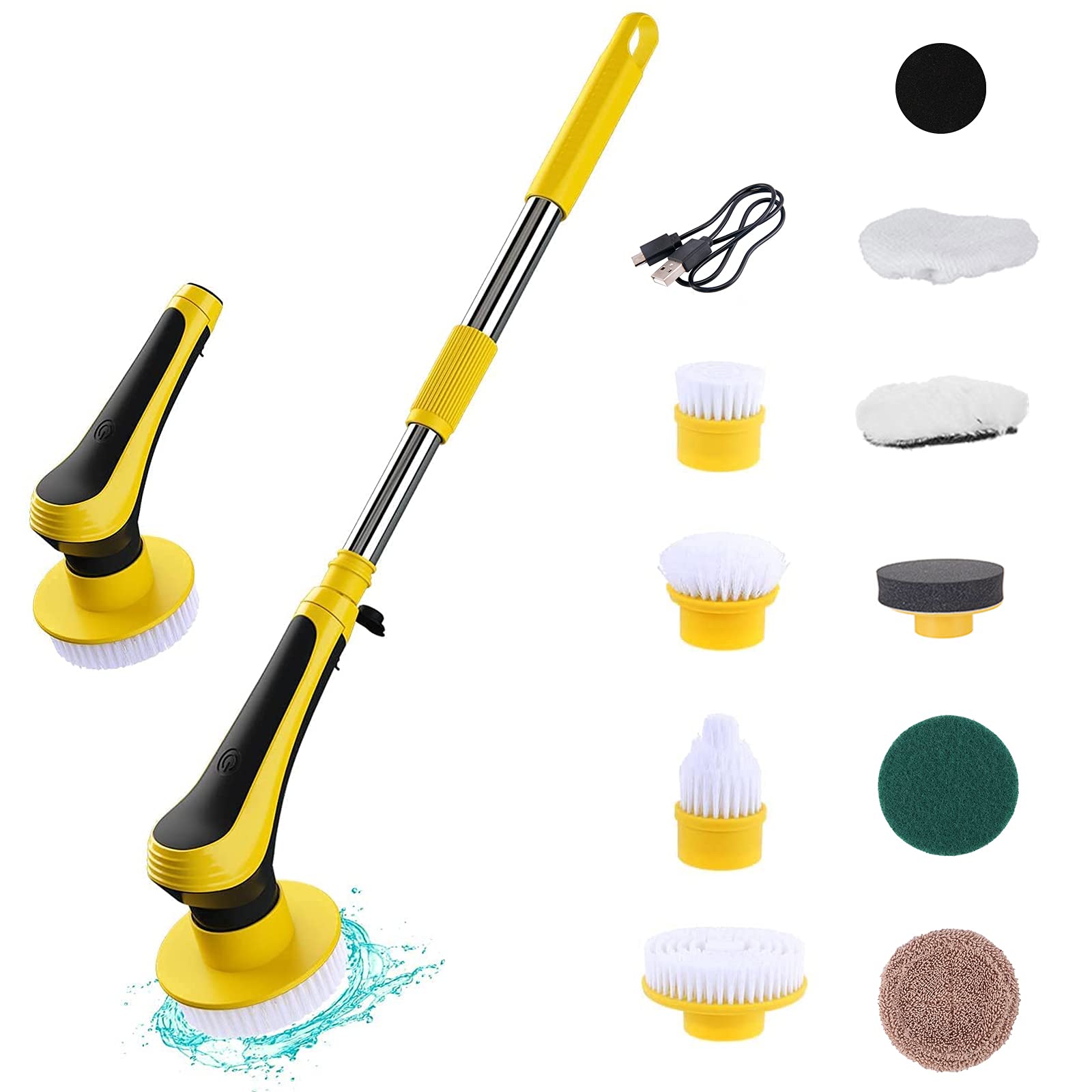 Amazon｜LUNPEAR 電動お掃除ブラシ お風呂掃除 電動ブラシ 10点セット