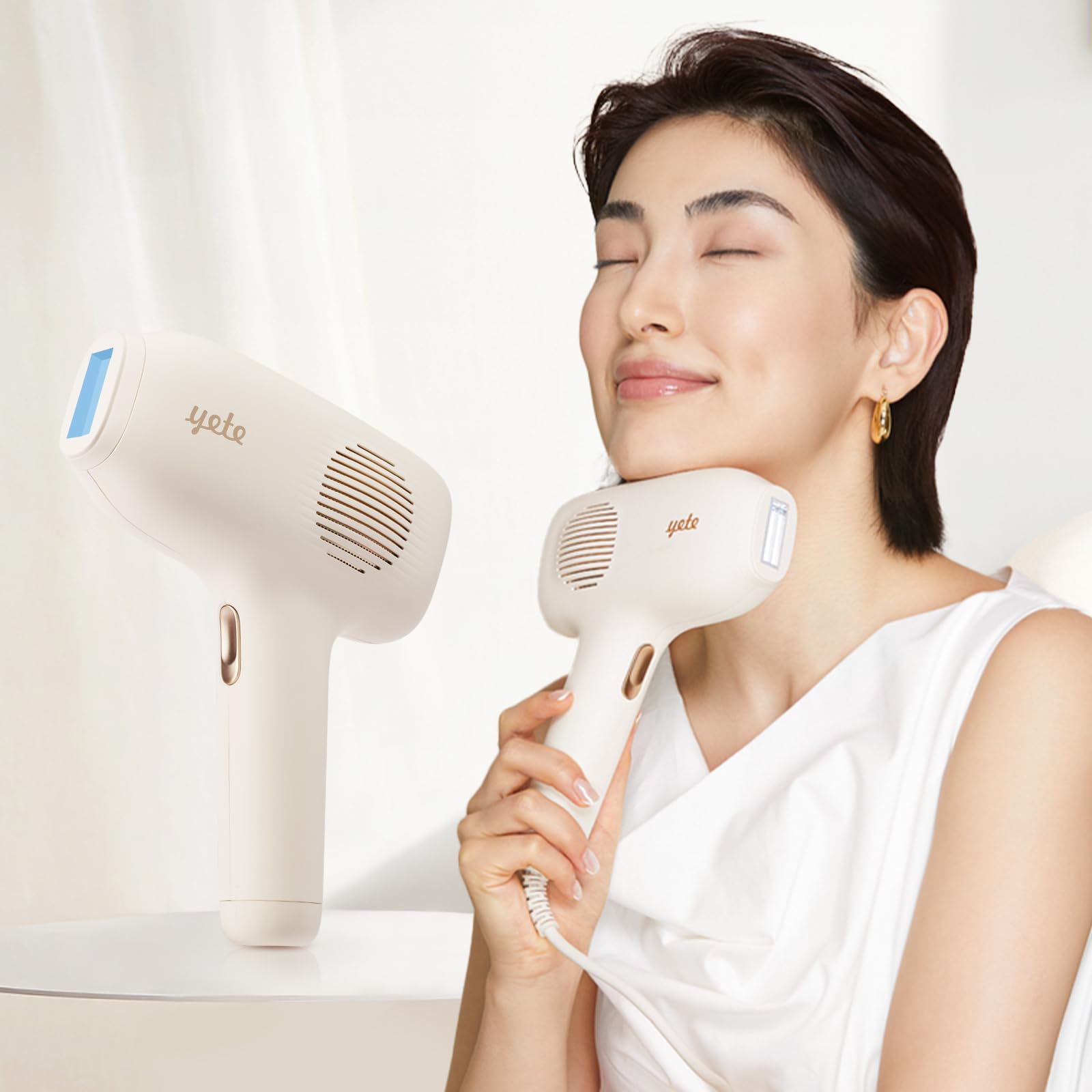 Amazon | YETE 脱毛器 サファイア冷感 家庭用光脱毛器 VIO対応 男女