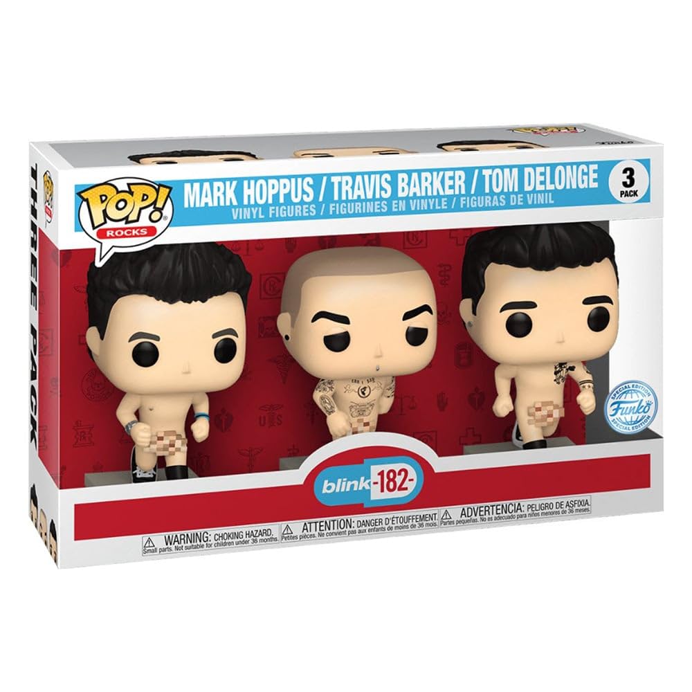 Amazon.com: Funko POP Rocks Mark Hoppus, Travis Barker & Tom
