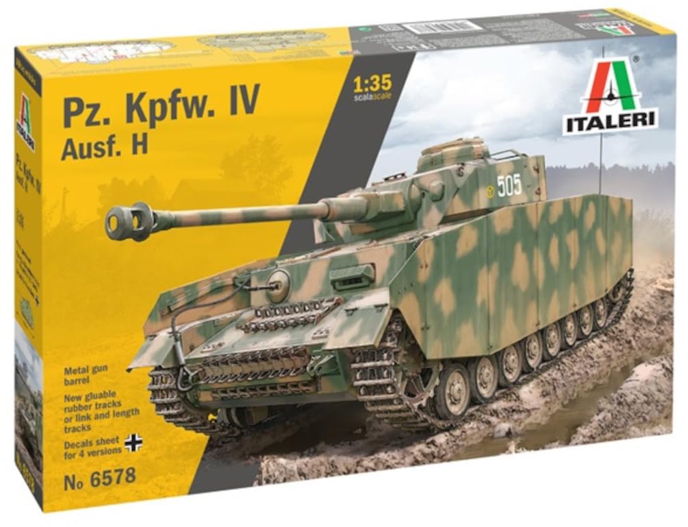 Amazon | プラッツ イタレリ 1/35 WW2 ドイツ IV号戦車 H型 アルミ砲身