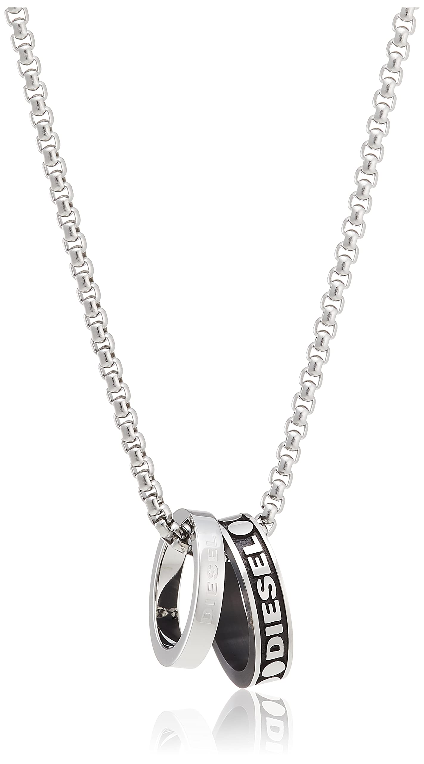 Amazon | ディーゼル ダブル リング ネックレス ペンダント DX1168040